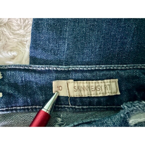 Seven 7 ankle jeans Skinny Easy Fit sz 10 raw hem - Picture 4 of 8